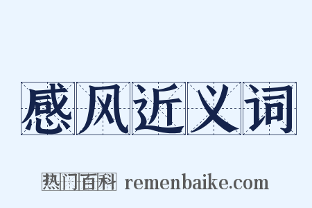 感风近义词是什么意思的图片